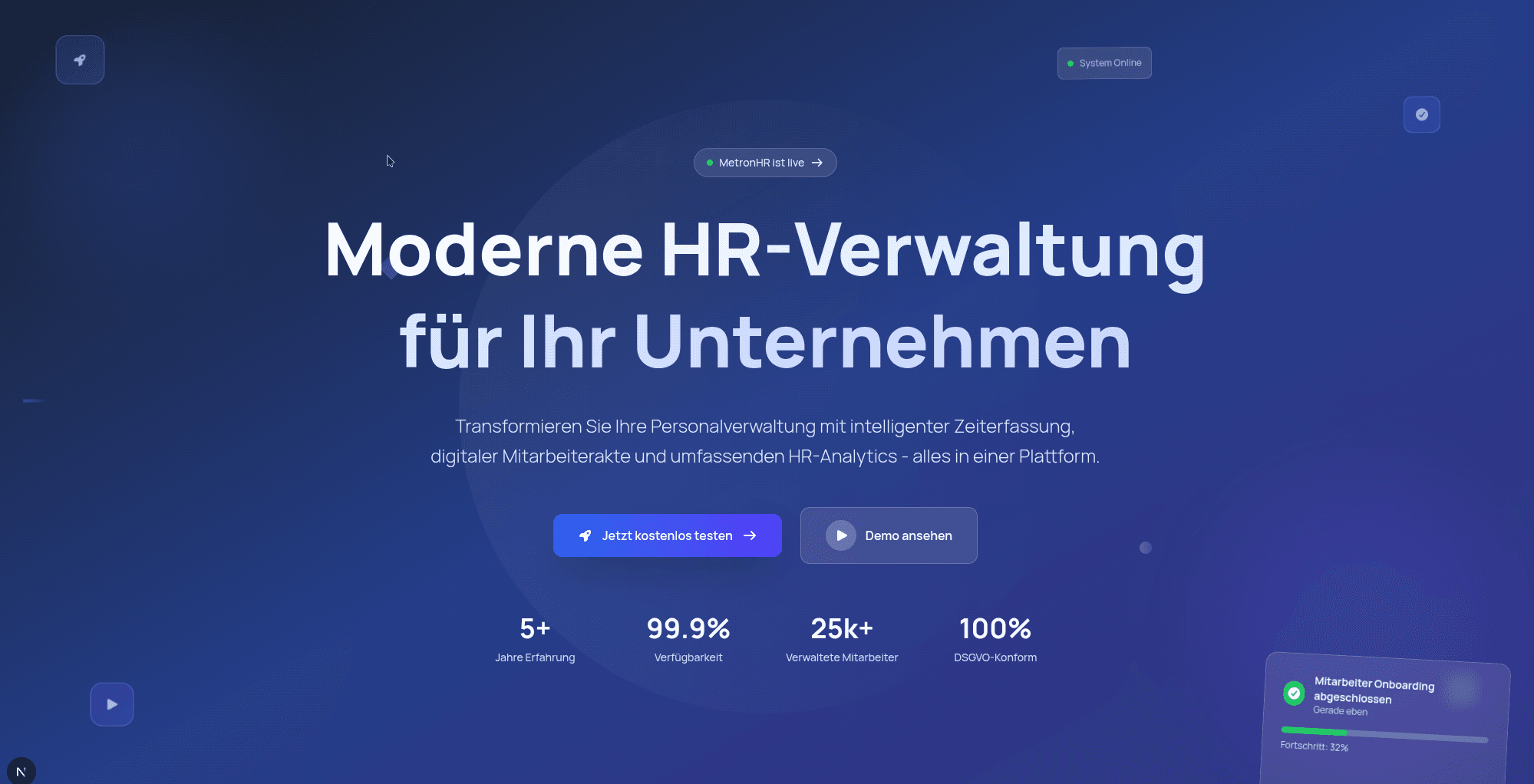 metronHR - Zeiterfassung und HR-Management